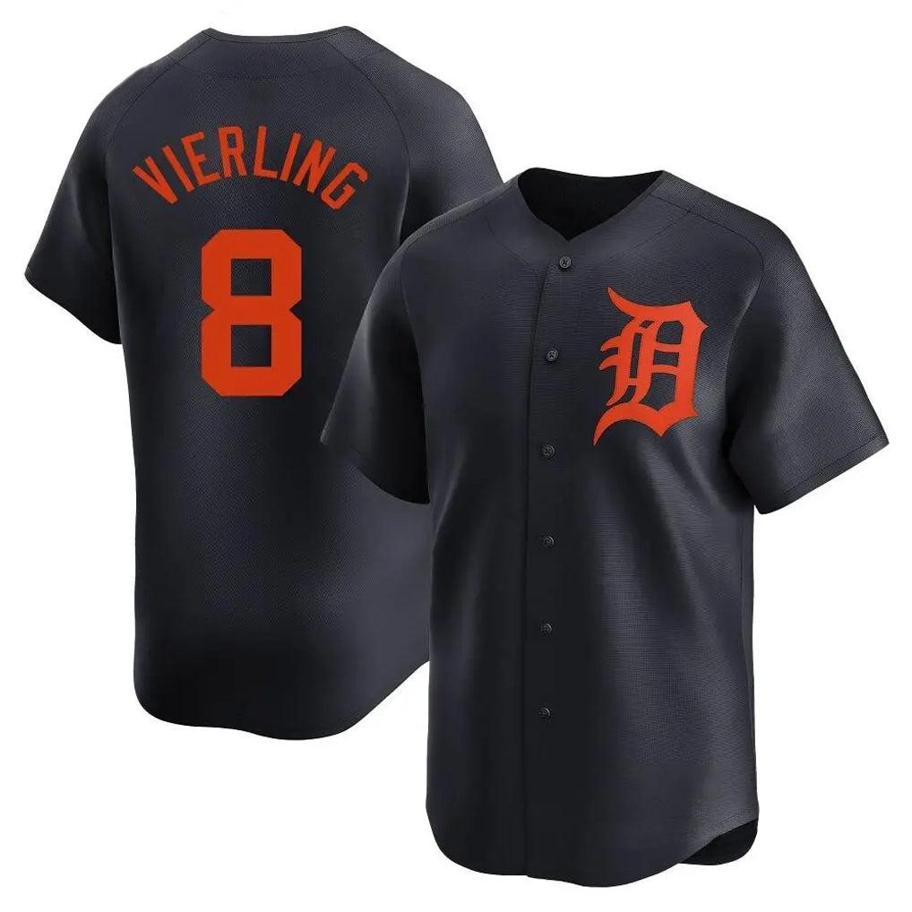 CAdoa D.Tigers #8 Matt Vierling Player Navy Home Limited Stitched Jerseys