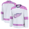 CAdoa D.Red wings White 2024 Hockey Fights Cancer Practice Jerseys