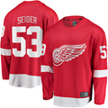 CAdoa D.Red wings #53 Moritz Seider Red Home Breakaway Player Jerseys