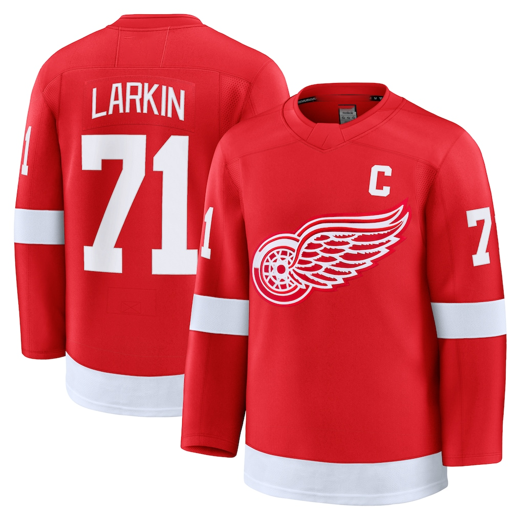 CAdoa D.Red wings #71 Dylan Larkin Red Home Premium Jerseys