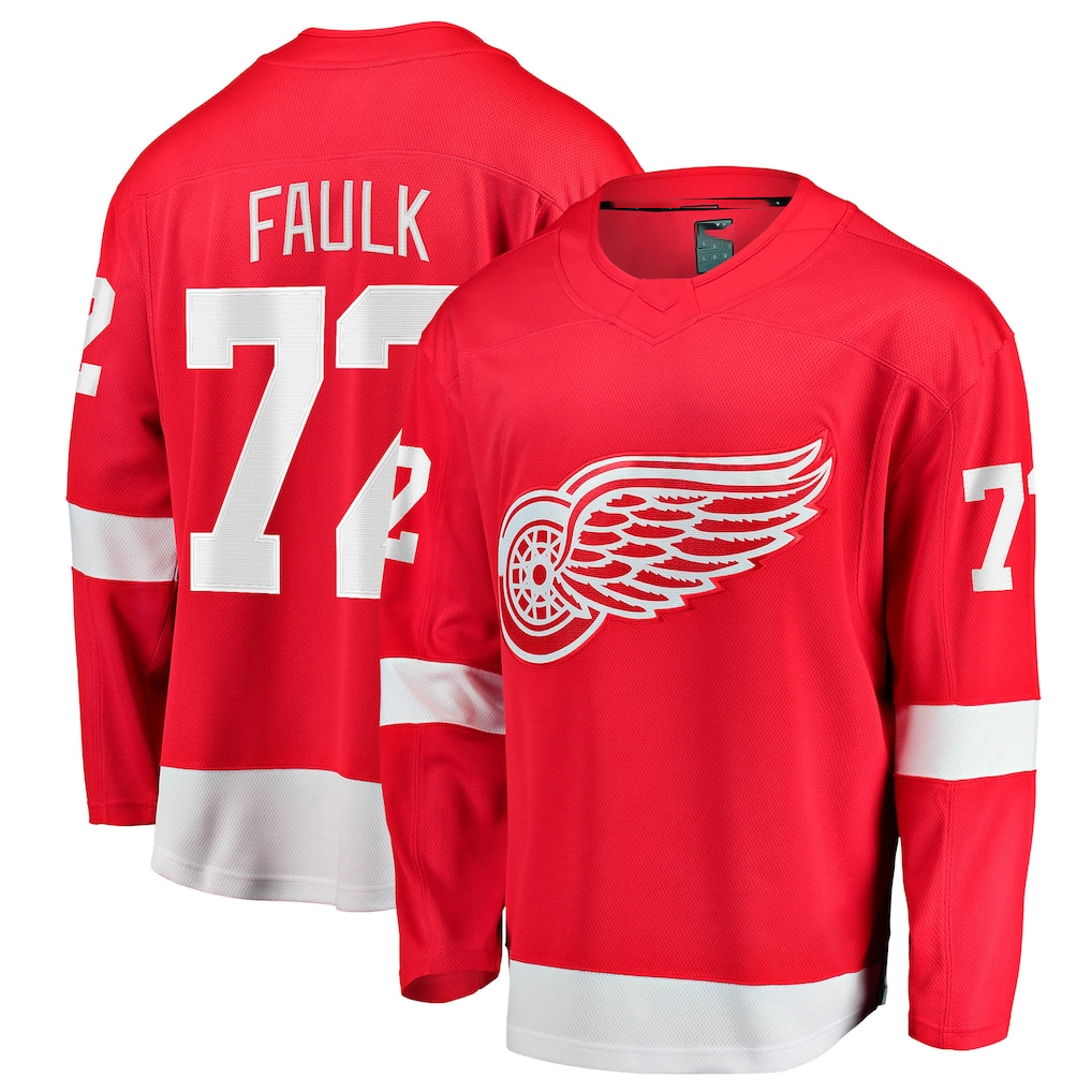 CAdoa D.Red wings #72 Justin Faulk Red Home Breakaway Jerseys