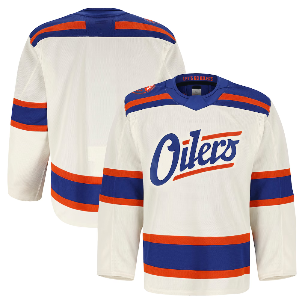 CAdoa E.Oilers Light Beige Alternate Authentic Pro Jerseys