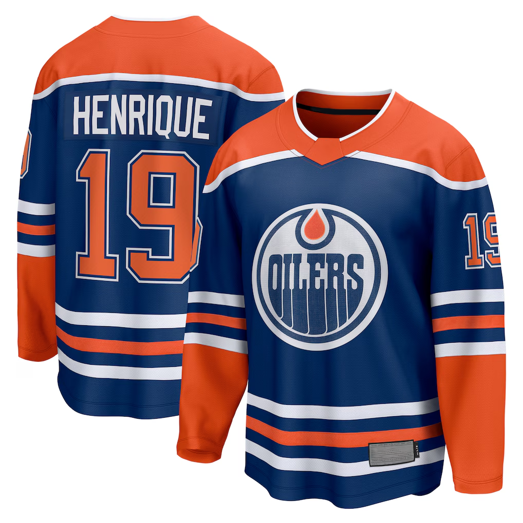 CAdoa E.Oilers #19 Adam Henrique Royal Home Breakaway Jerseys