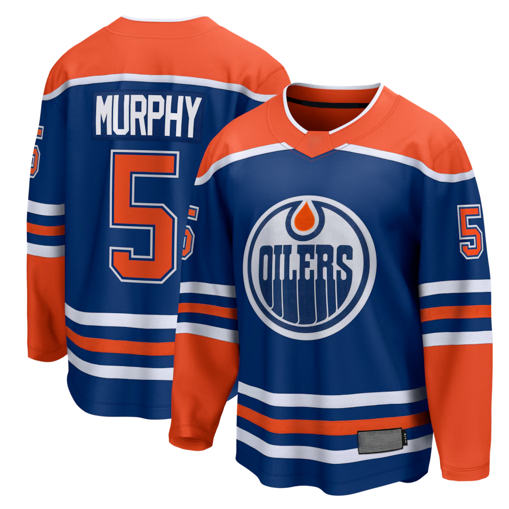 CAdoa E.Oilers #5 Connor Murphy Royal Home Breakaway Jerseys