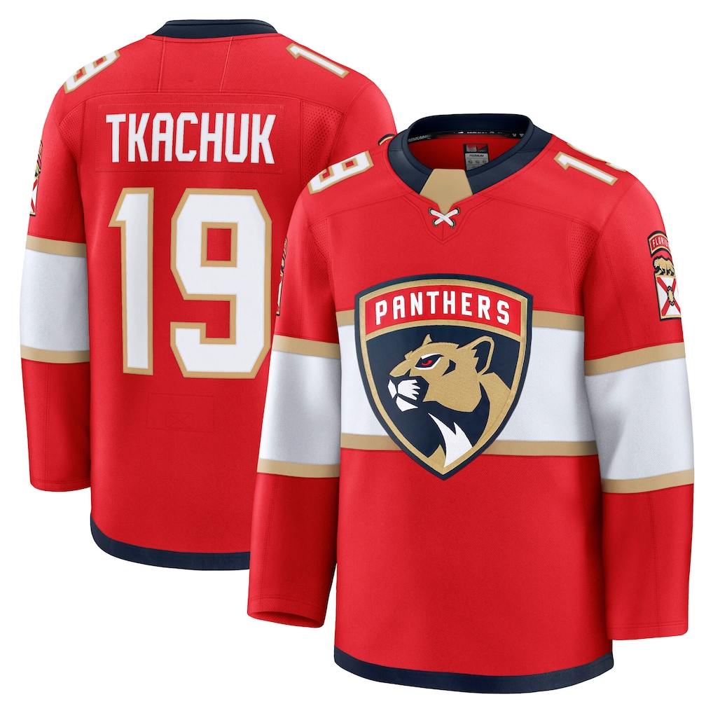 CAdoa F.Panthers #19 Matthew Tkachuk Red Home Premium Jerseys