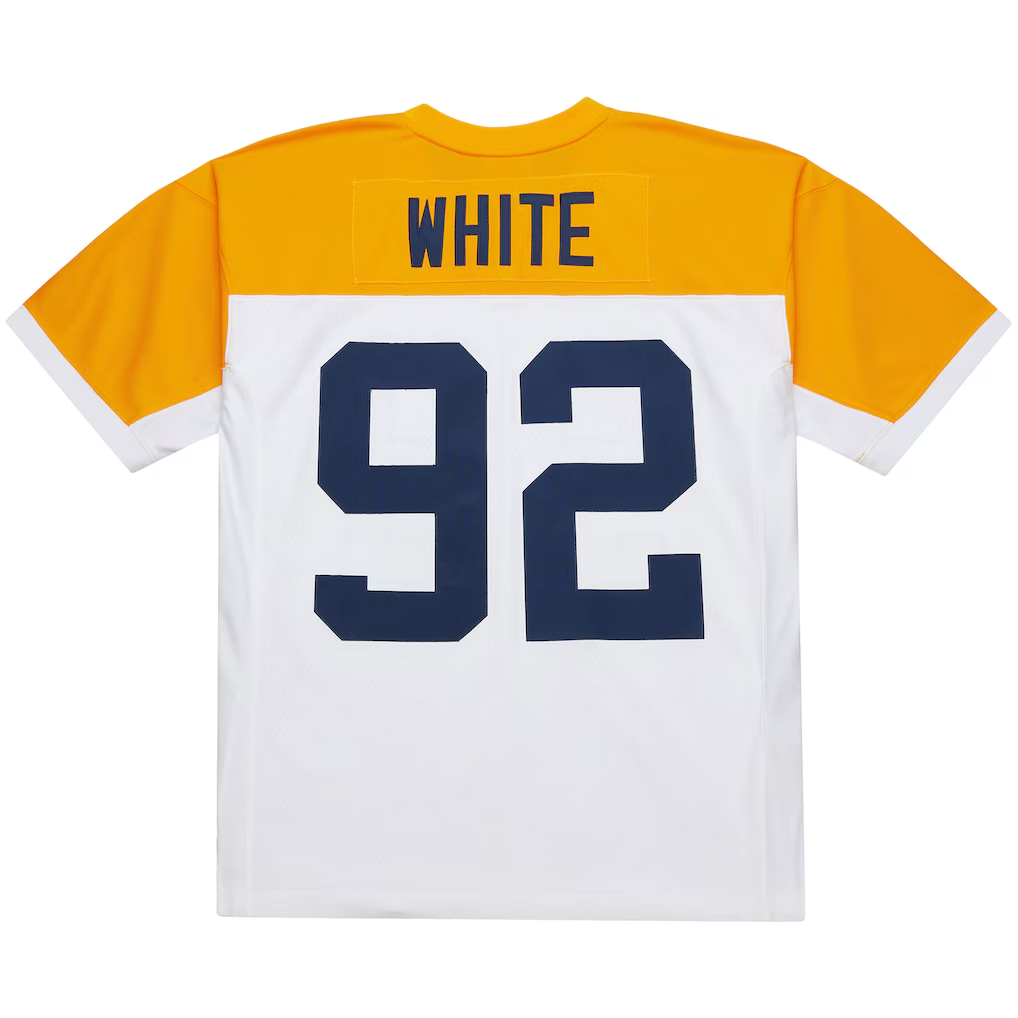 CAdoa GB.Packers 2010 #92 Reggie White Mitchell & Ness White 1994 Legacy Replica Stitched Puhic Jersey