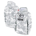 CAdoa GB.Packers Arctic Camo Salute to Service Hoodies Limited Game Blank Player Stitched Jerseys