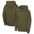 CAdoa GB.Packers Olive Salute to Service Pullover Hoodies Limited Blank Player Stitched Jerseys