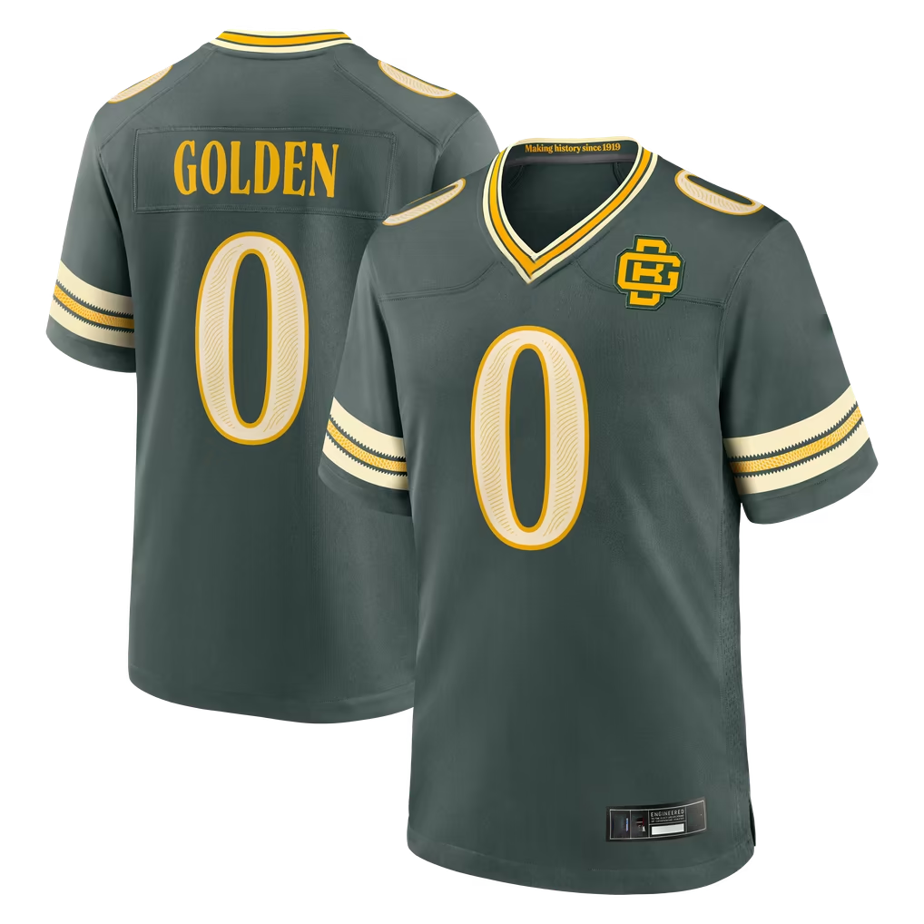 CAdoa GB.Packers #0 Matthew Golden Green 2026 Rivalries Collection Game Stitched Jerseys