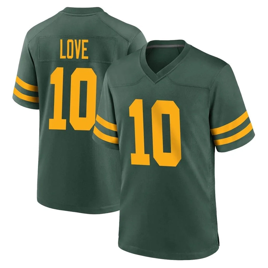 CAdoa GB.Packers #10 Jordan Love Player Green Alternate Home Game Stitched Jerseys