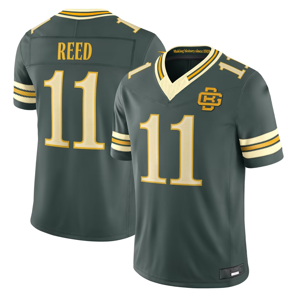CAdoa GB.Packers #11 Jayden Reed Green  2026 Rivalries Collection Limited Stitched Jerseys