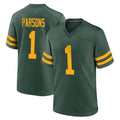 CAdoa GB.Packers #1 Micah Parsons Player Green Alternate Home Game Stitched Jerseys