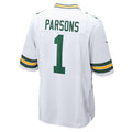 CAdoa GB.Packers #1 Micah Parsons Player White Home Game Stitched Jerseys