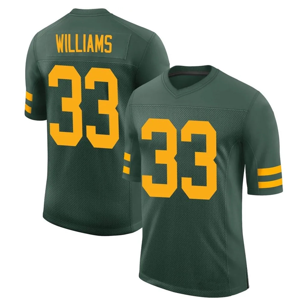 CAdoa GB.Packers #33 Evan Williams Player Green Alternate Vapor Home Game Stitched Jerseys