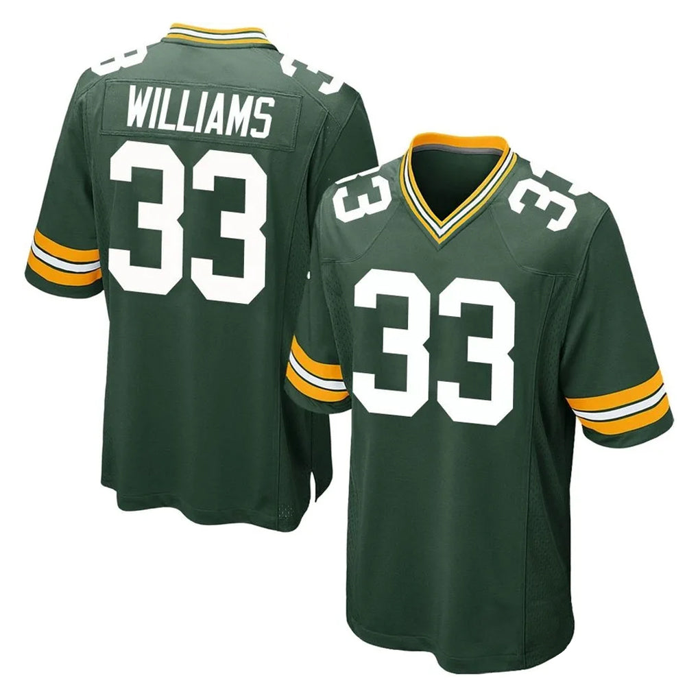 CAdoa GB.Packers #33 Evan Williams Player Green Home Game Stitched Jerseys