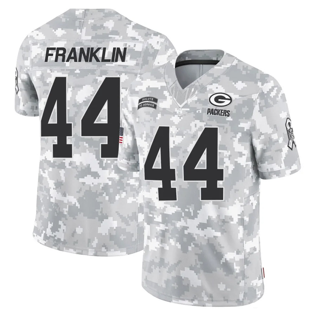 CAdoa GB.Packers #44 Zaire Franklin Player Arctic Camo Salute To Service Limited Stitched Jerseys
