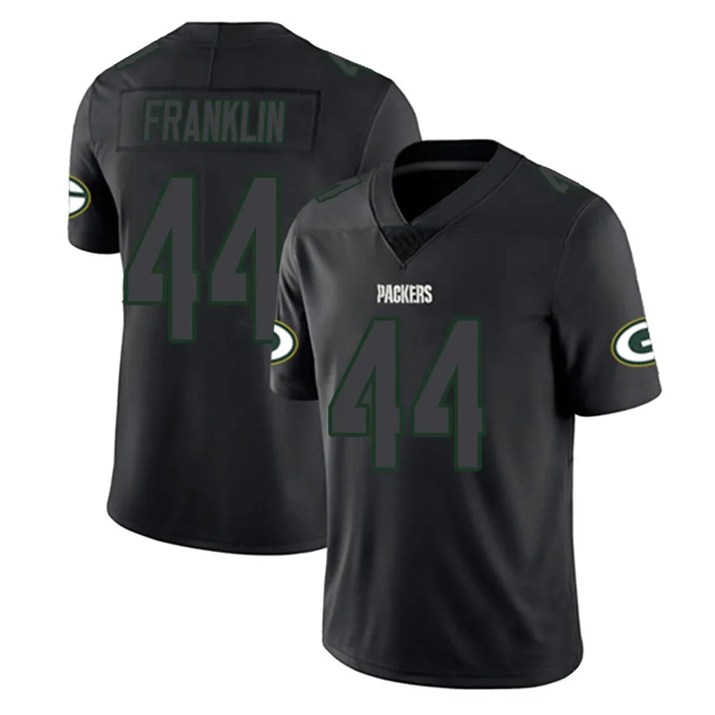 CAdoa GB.Packers #44 Zaire Franklin Player Black Impact Limited Home Game Stitched Jerseys