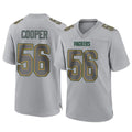 CAdoa GB.Packers #56 Edgerrin Cooper Player Gray Atmosphere Fashion Home Game Stitched Jerseys