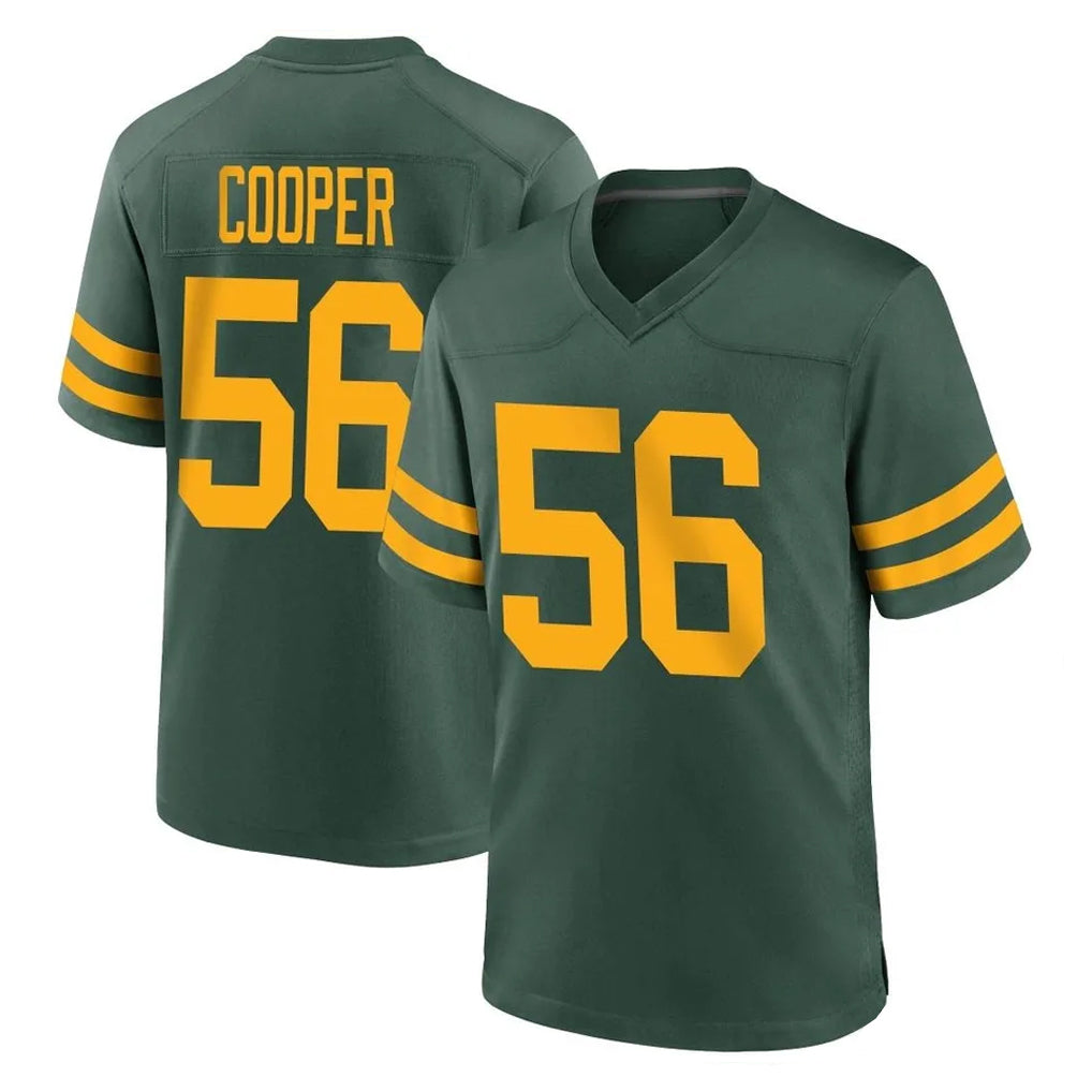CAdoa GB.Packers #56 Edgerrin Cooper Player Green Alternate Home Game Stitched Jerseys