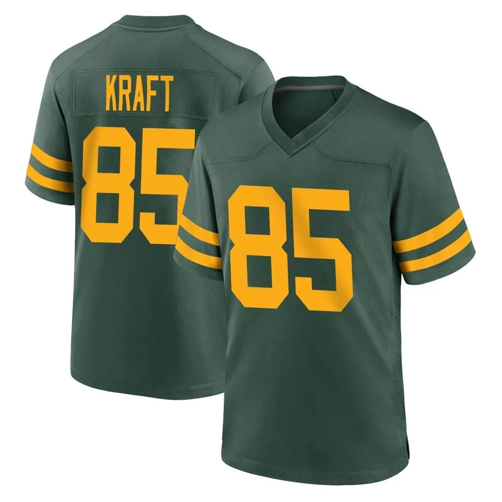 CAdoa GB.Packers #85 Tucker Kraft Player Green Alternate Home Game Stitched Jerseys