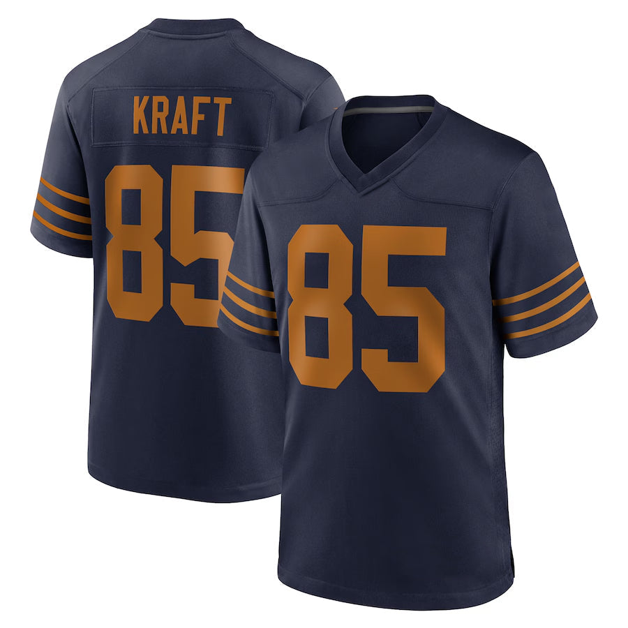 CAdoa GB.Packers #85 Tucker Kraft Player Navy The 1923 Classic Game Stitched Jersey