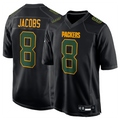 CAdoa GB.Packers #8 Josh Jacobs Player Black Fashion Game Stitched Jerseys