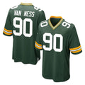 CAdoa GB.Packers #90 Lukas Van Ness Player Green Home Game Stitched Jerseys