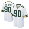CAdoa GB.Packers #90 Lukas Van Ness Player White Home Game Stitched Jerseys