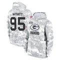 CAdoa GB.Packers #95 Devonte Wyatt Player Arctic Camo Salute to Service Hoodies Limited Game Stitched Jerseys