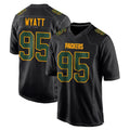 CAdoa GB.Packers #95 Devonte Wyatt Player Black Fashion Home Game Stitched Jerseys