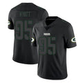 CAdoa GB.Packers #95 Devonte Wyatt Player Black Impact Limited Home Game Stitched Jerseys