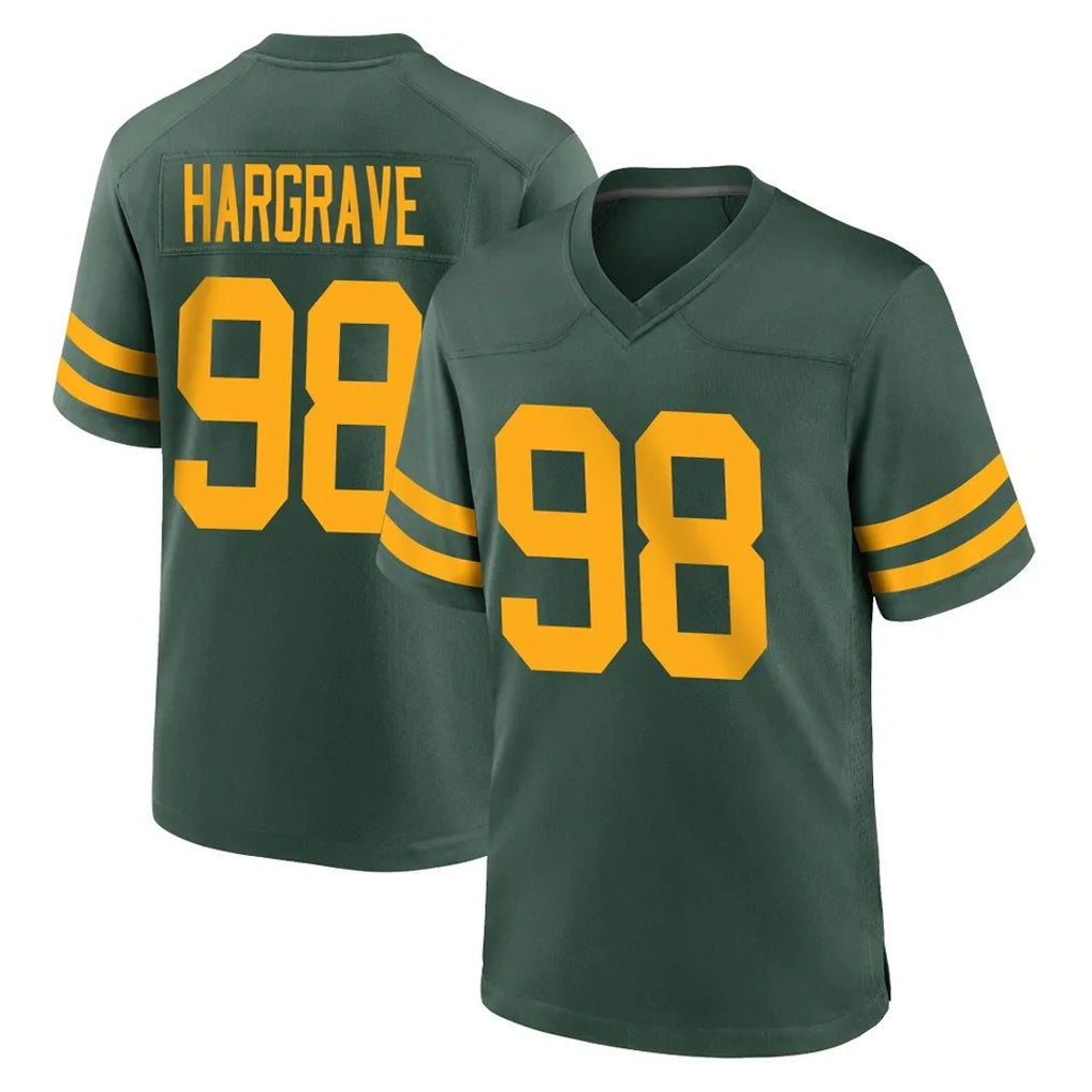 CAdoa GB.Packers #98 Javon Hargrave Player Green Alternate Home Game Stitched Jerseys