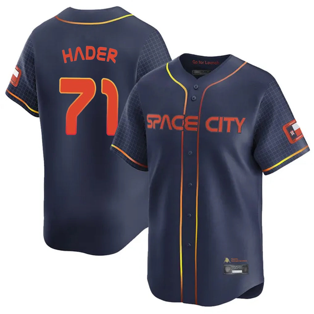 CAdoa H.Astros #71 Josh Hader Player Navy City Connect Limited Home Stitched Jerseys