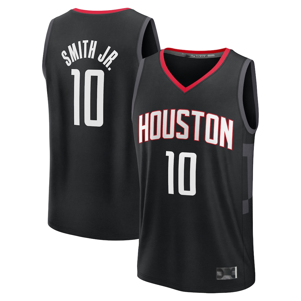 CAdoa H.Rockets #10 Jabari Smith Jr. Black Fast Break Replica Player Stitched Jerseys-Statement Edition
