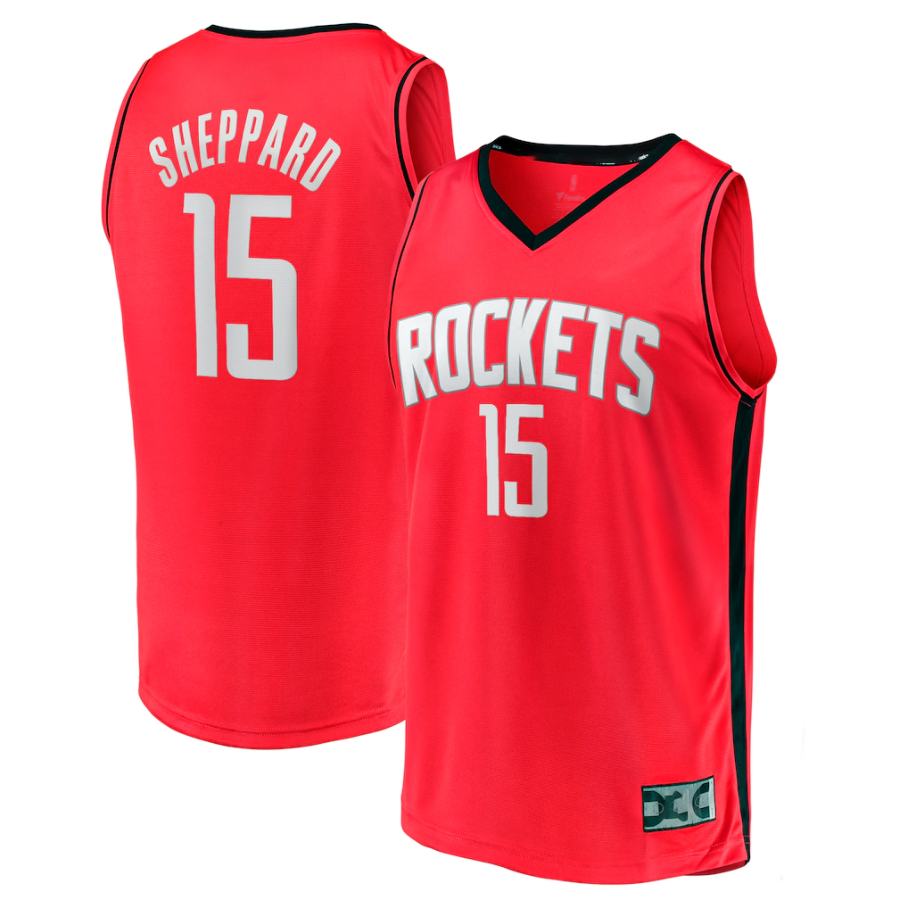 CAdoa H.Rockets #15 Reed Sheppard Red 2024 Draft Fast Break Player Stitched Jerseys-Icon Edition