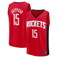 CAdoa H.Rockets #15 Reed Sheppard Red Fast Break Replica Stitched Jerseys-Icon Edition