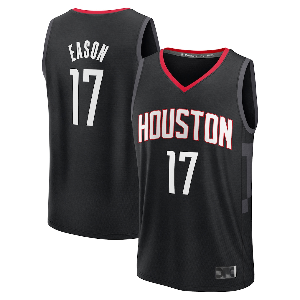 CAdoa H.Rockets #17 Tari Eason Black Fast Break Replica Player Stitched Jerseys-Statement Edition