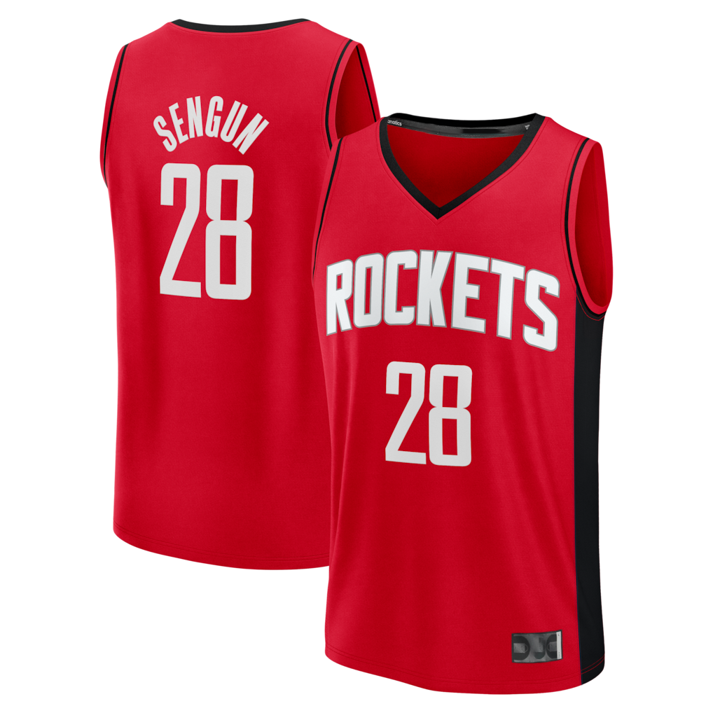 CAdoa H.Rockets #28 Alperen Sengun Red Fast Break Replica Stitched Jerseys-Icon Edition