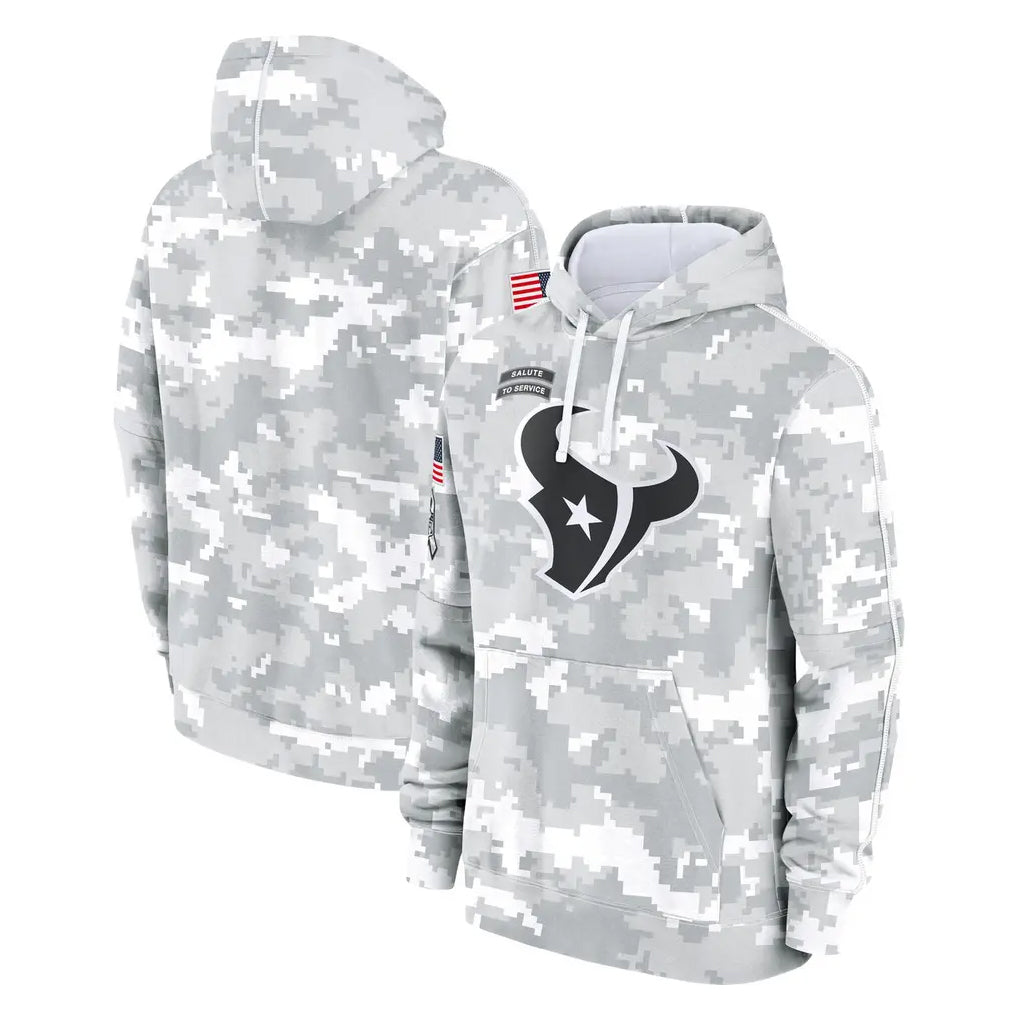 CAdoa H.Texans Arctic Camo Salute to Service Hoodies Limited Game Blank Player Stitched Jerseys