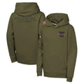 CAdoa H.Texans Olive Salute to Service Pullover Hoodies Limited Blank Player Stitched Jerseys