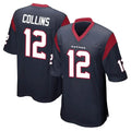 CAdoa H.Texans #12 Nico Collins Player Navy Home Game Stitched Jerseys