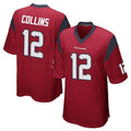 CAdoa H.Texans #12 Nico Collins Player Red Home Game Stitched Jerseys