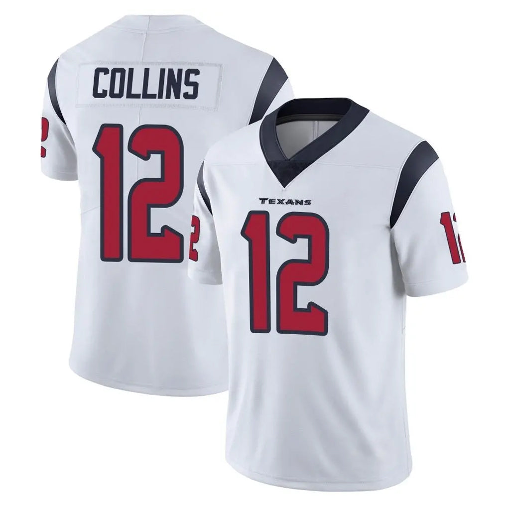 CAdoa H.Texans #12 Nico Collins Player White Limited Vapor Untouchable Home Game Stitched Jerseys