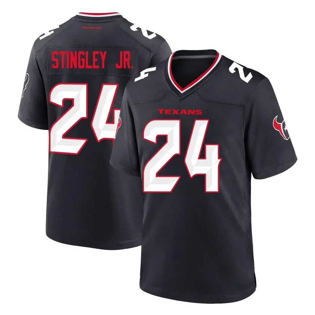 CAdoa H.Texans #24 Derek Stingley Jr. Player Navy Team Home Game Stitched Jerseys