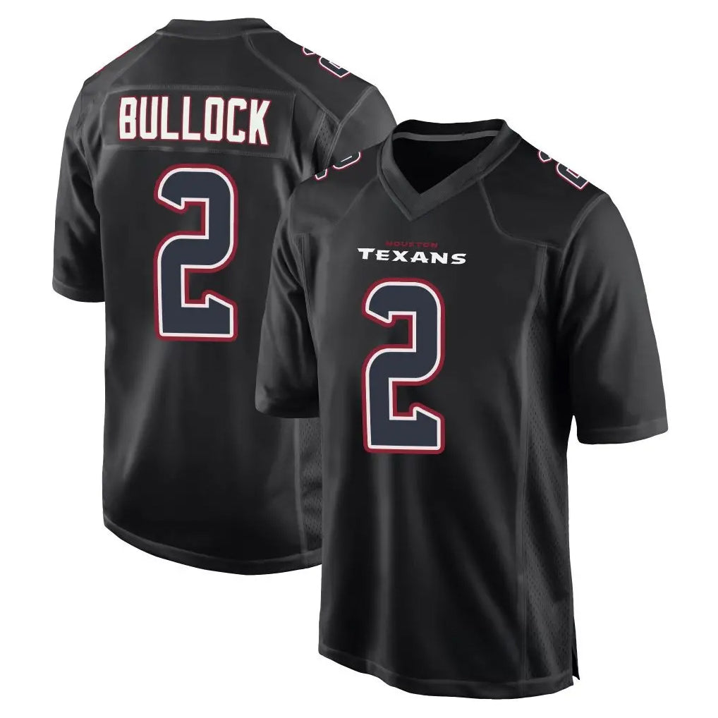 CAdoa H.Texans #2 Calen Bullock Player Black Fashion Home Game Stitched Jerseys