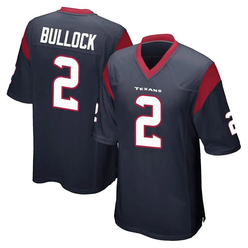 CAdoa H.Texans #2 Calen Bullock Player Navy Home Game Stitched Jerseys