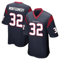 CAdoa H.Texans #32 David Montgomery Player Navy Home Game Stitched Jerseys
