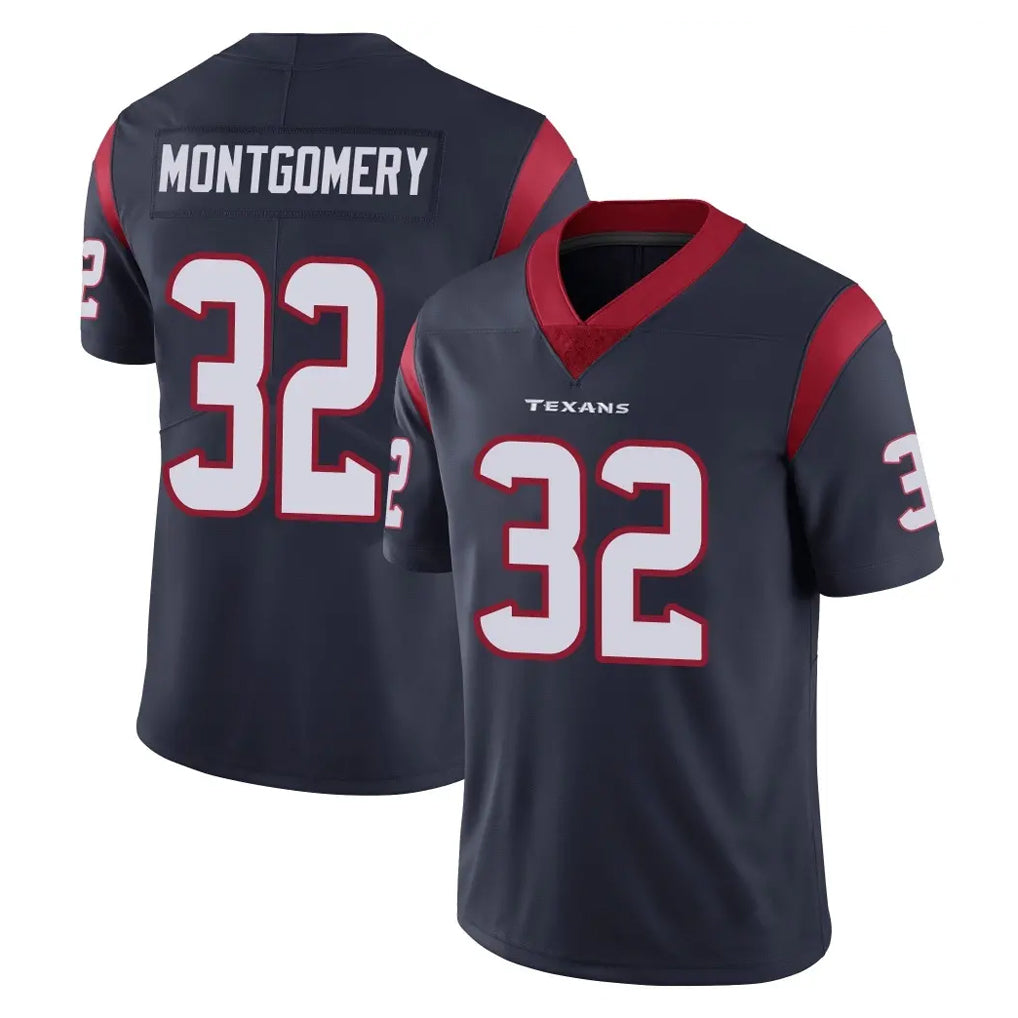 CAdoa H.Texans #32 David Montgomery Player Navy Limited Vapor Untouchable Home Game Stitched Jerseys