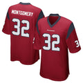 CAdoa H.Texans #32 David Montgomery Player Red Home Game Stitched Jerseys