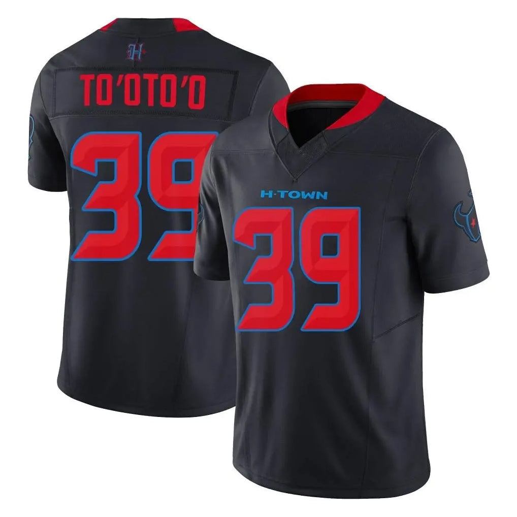 CAdoa H.Texans #39 Henry To'oTo'o Player Navy Limited 2nd Alternate Vapor F.U.S.E. Home Game Stitched Jerseys